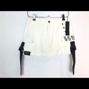 LF Brand White Cargo Mini Skirt | Small